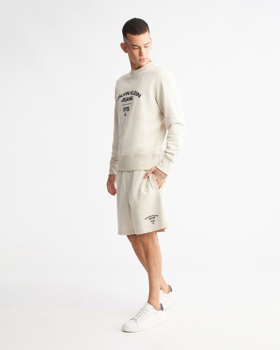 Varsity Curved Logo Sweat Shorts