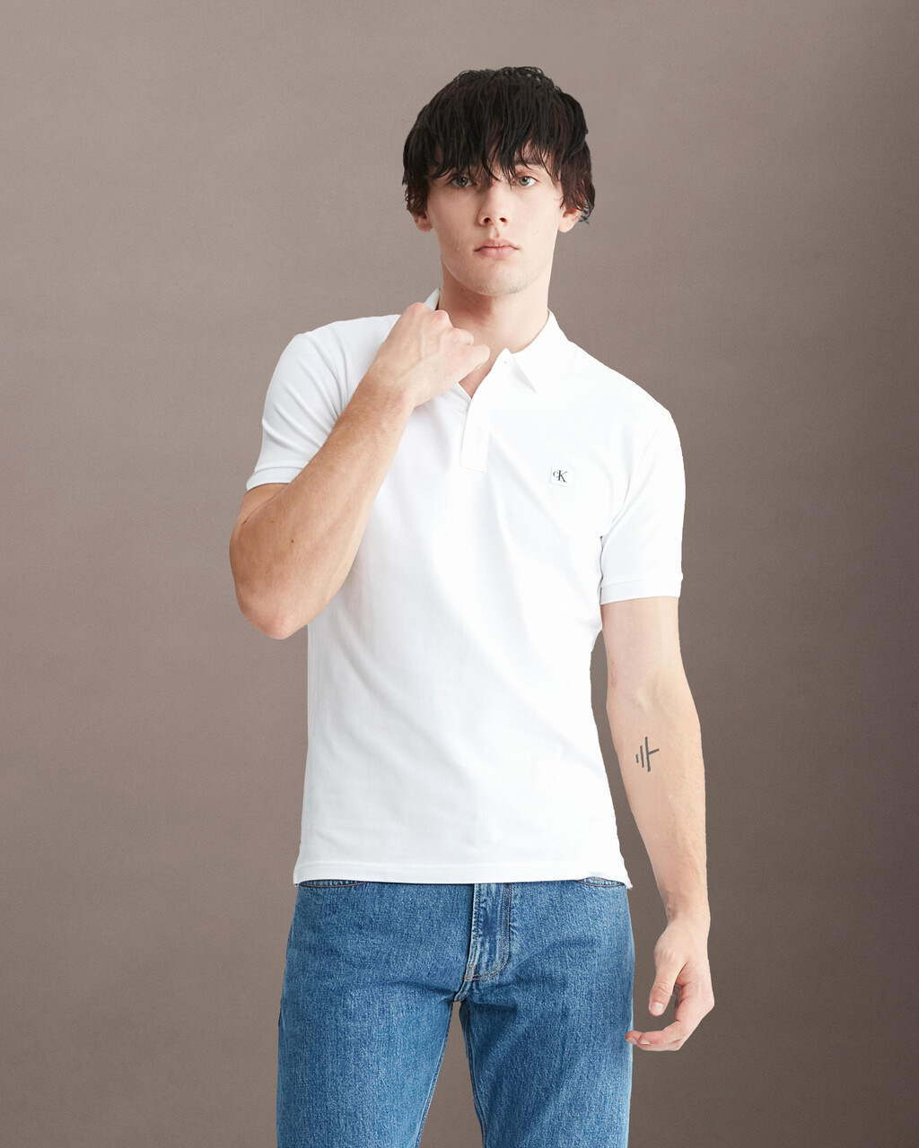 A- SS SLIM CK BADGEBright White, Bright White, hi-res