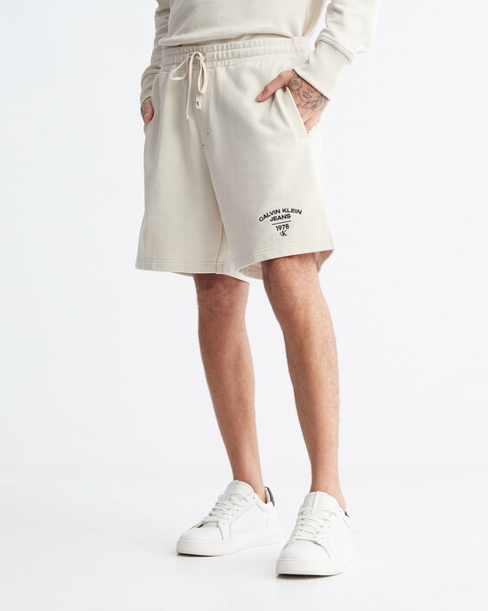 Varsity Curved Logo Sweat Shorts