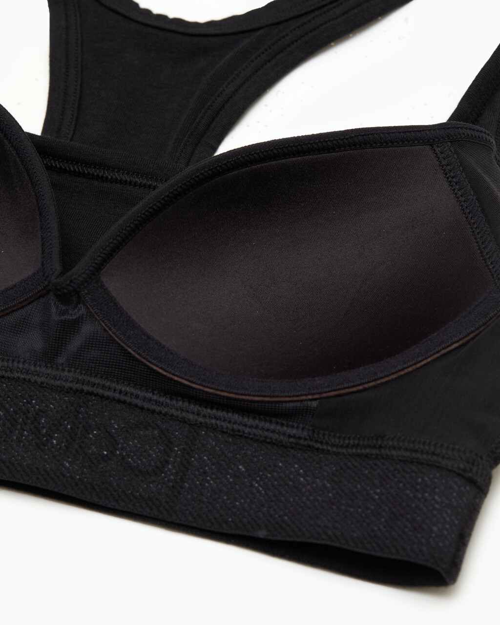 REIMAGINED HERITAGE BRALETTE, Black, hi-res