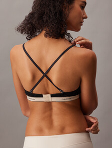 Lift Demi Bra - Heritage Cotton, Black, hi-res