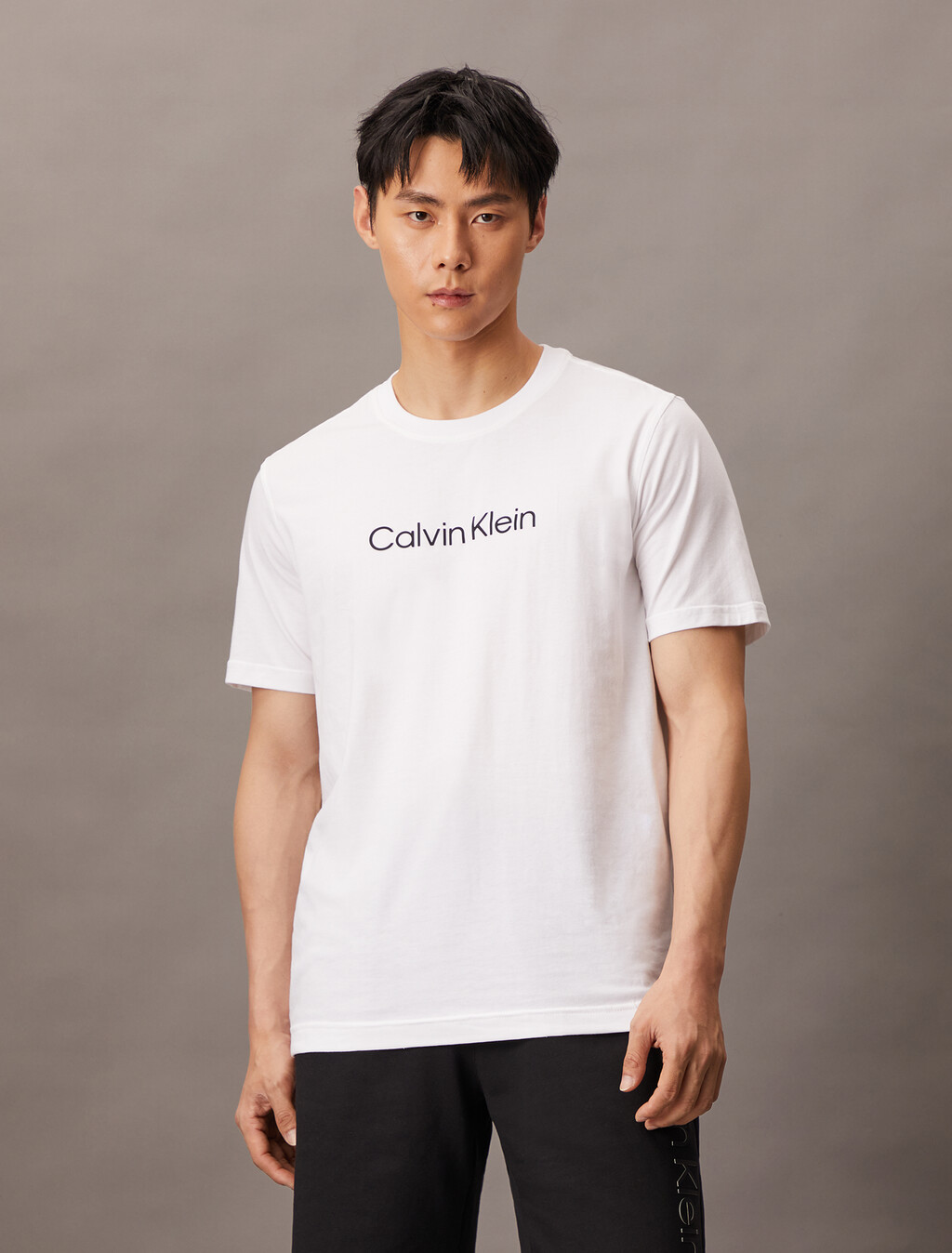 Essential Logo Short Sleeve Tee, Classic White, hi-res