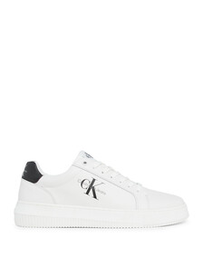 Leather Trainers, Bright White/Black, hi-res