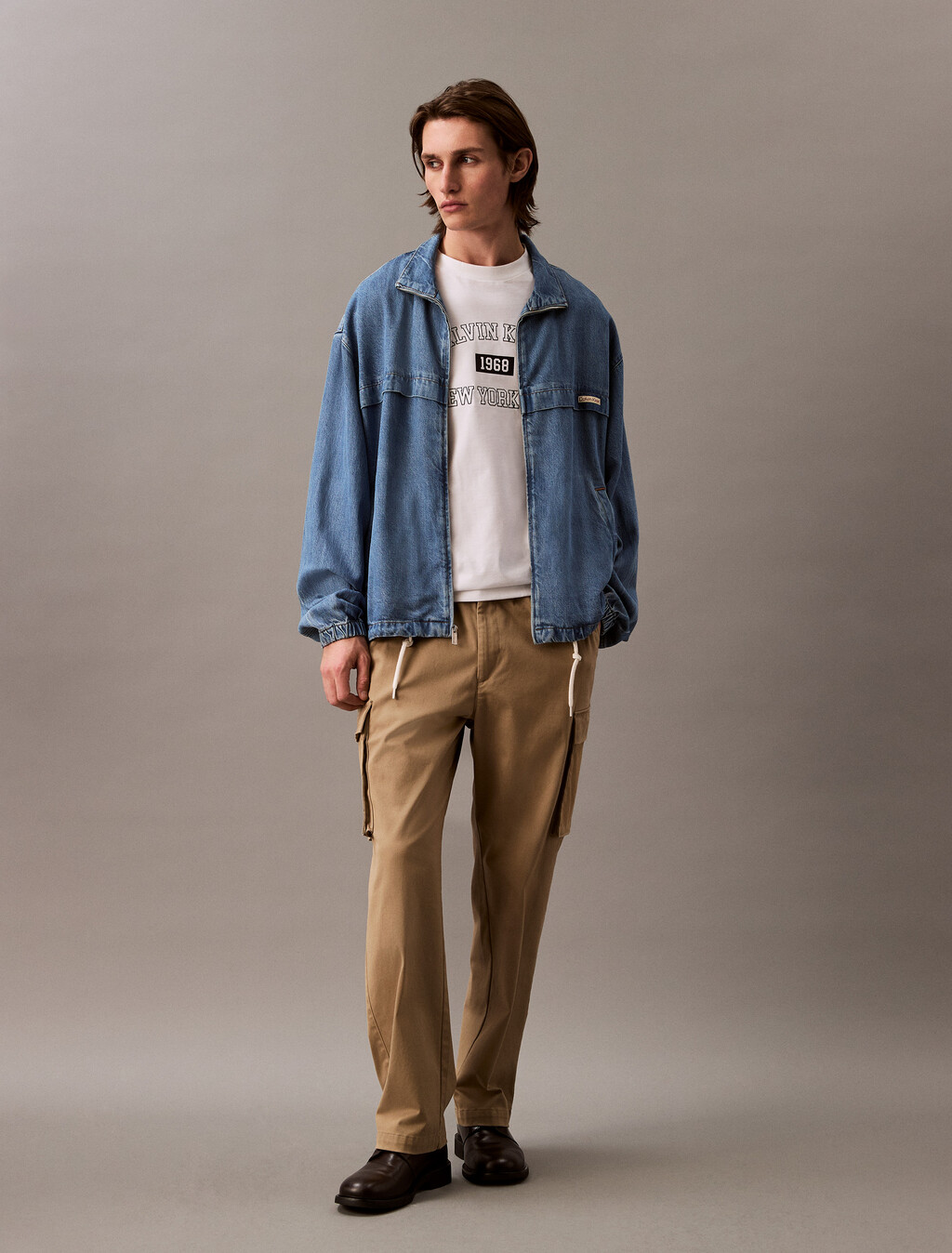 Denim Windbreaker, BLUE RETROGRADE, hi-res