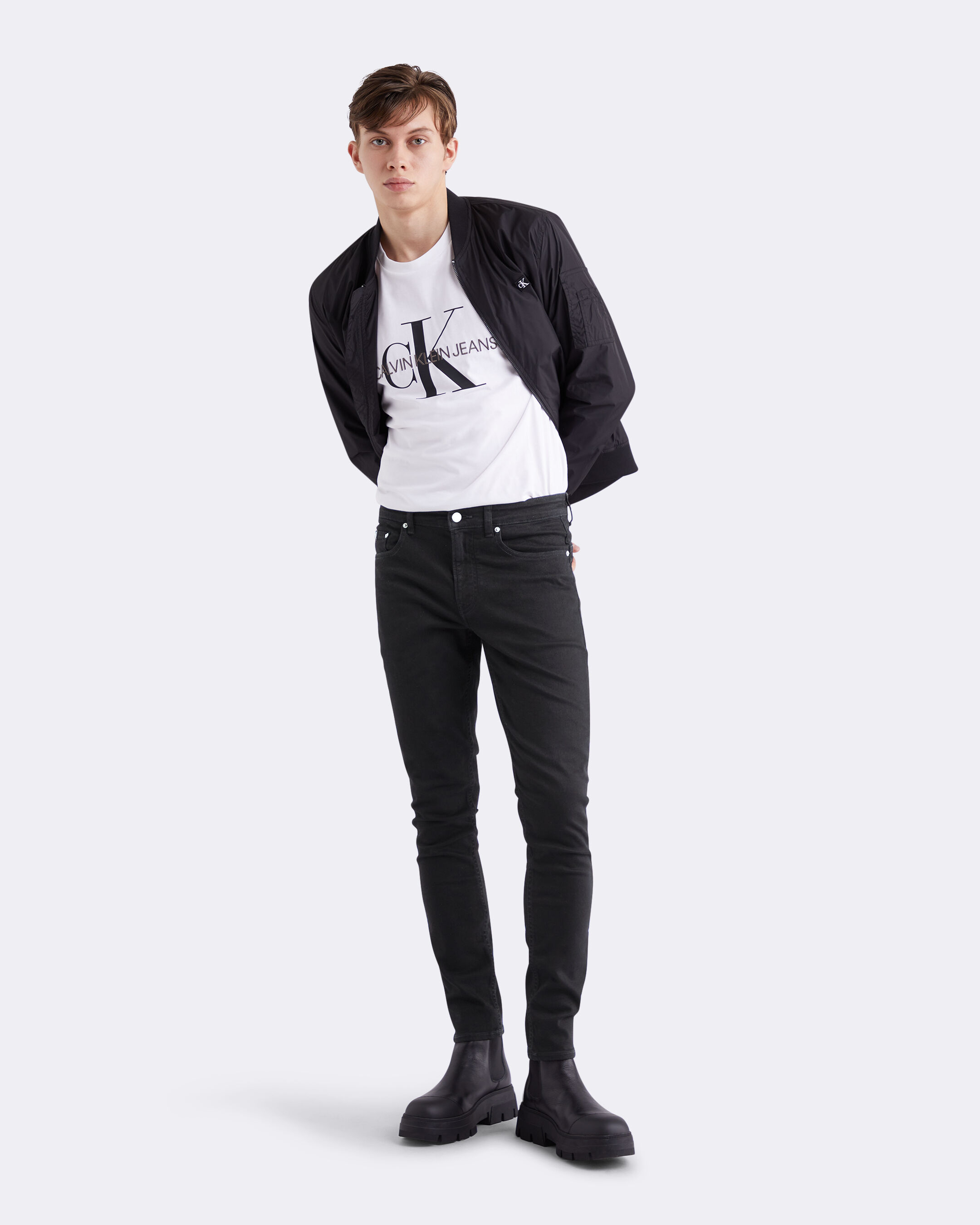 Core Black Skinny Jeans blue Calvin Klein Singapore