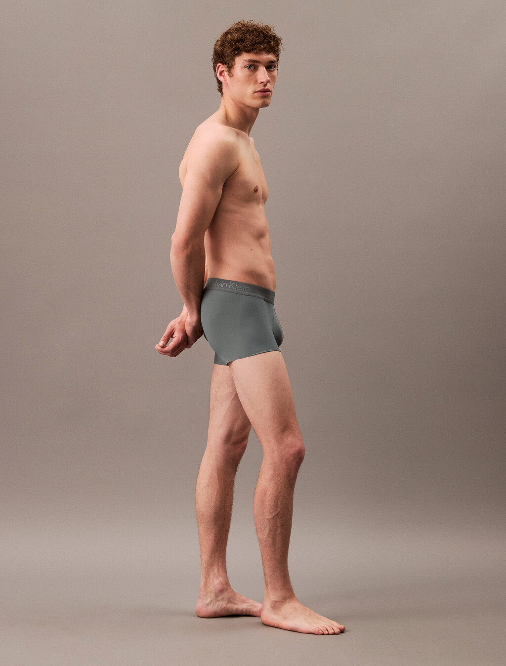 CK Black Low Rise Trunks, Blue Performance, hi-res