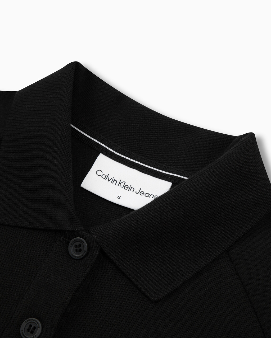 Logo Tape Slim Polo Dress, Ck Black, hi-res