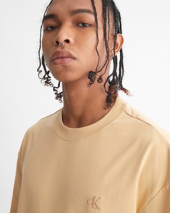 CALVIN LOGO CREW NECK TEE