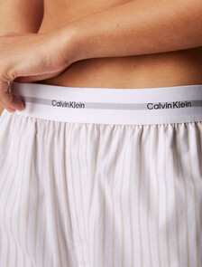 Cotton Poplin Logo Waistband Pant, STEADY STRIPE PELICAN, hi-res
