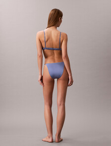 String Tanga - Signature Satin, Blue Tulip, hi-res