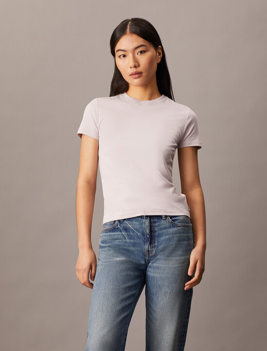 Refined Cotton Jersey Slim Tee