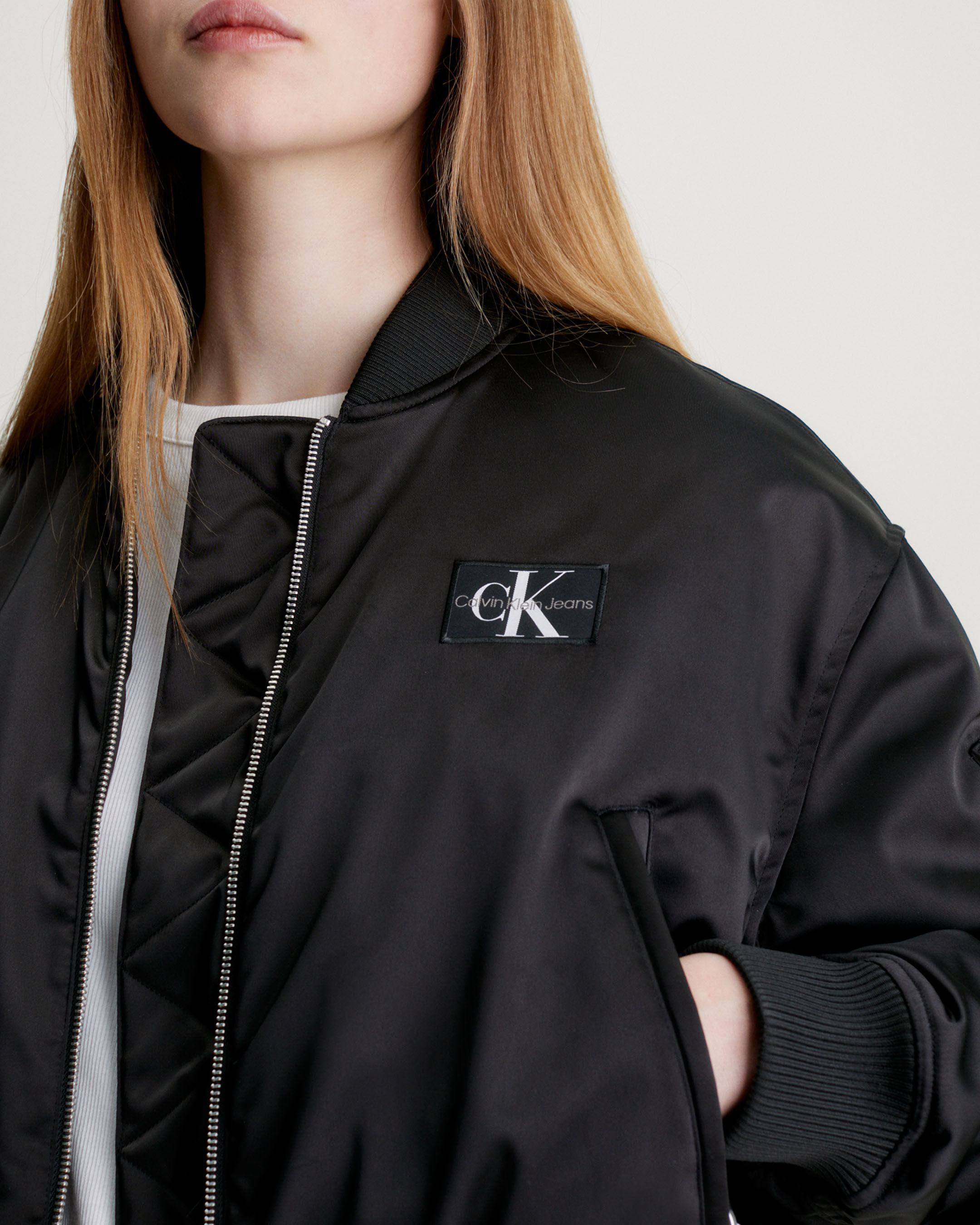 Calvin klein sale bomber jacket womens