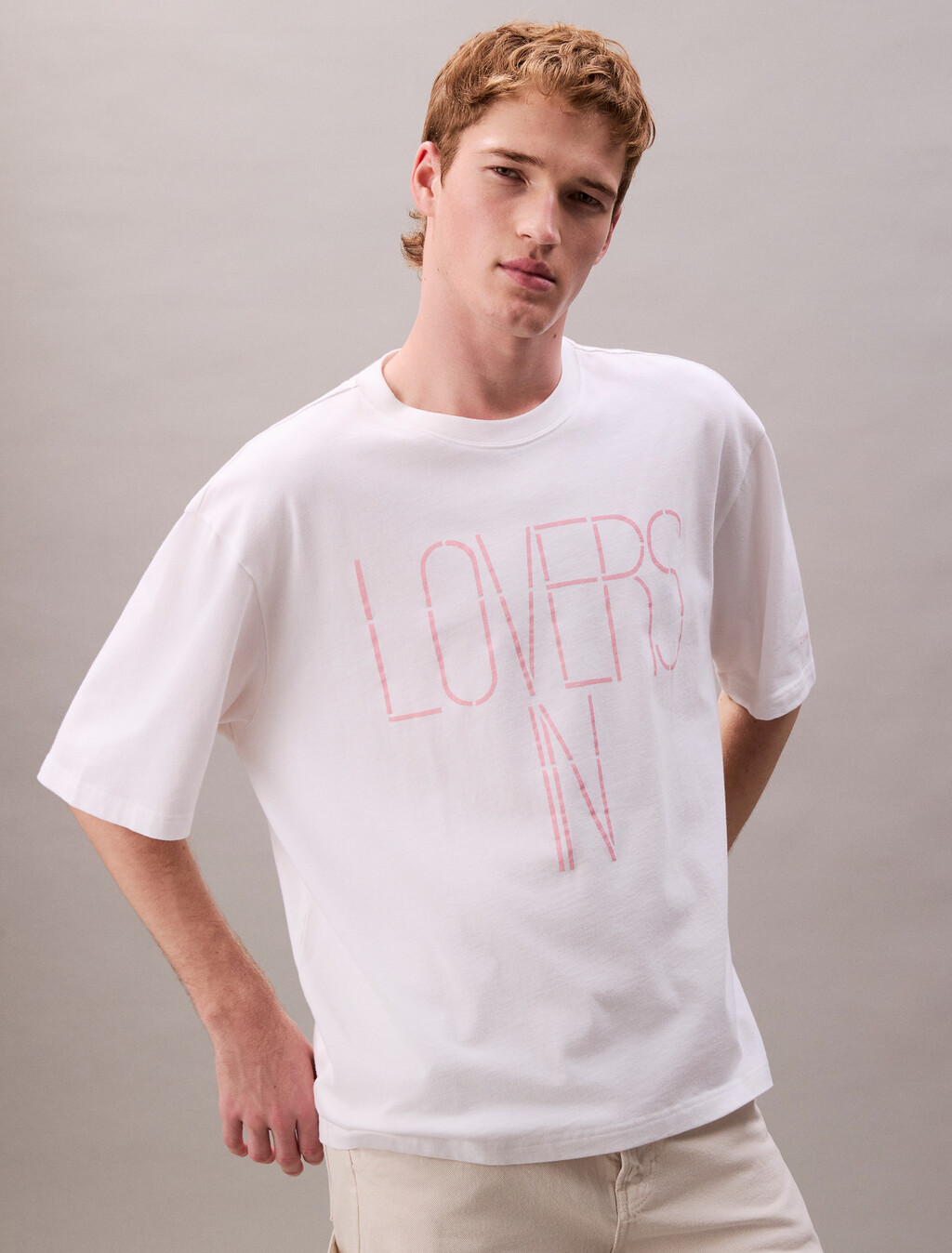 Pride Lovers In Graphic Relaxed T-Shirt, Bright White, hi-res