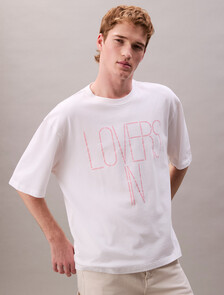 Pride Lovers In Graphic Relaxed T-Shirt, Bright White, hi-res