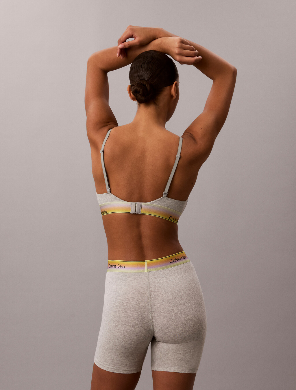 Lightly Lined Triangle Bra - Pride, Grey Heather, hi-res