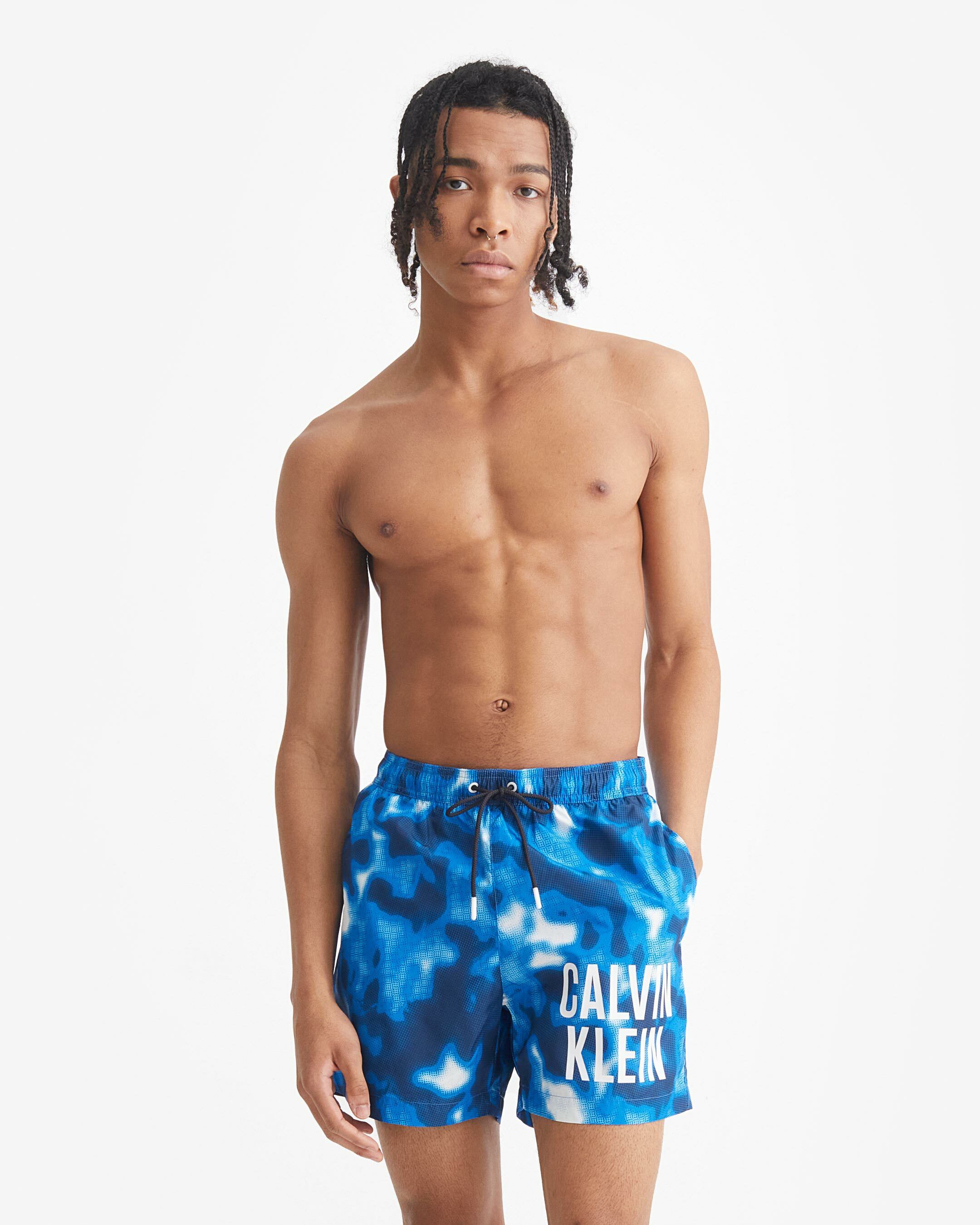 White calvin discount klein swim shorts