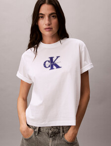 Relaxed Graphic Logo T-shirt, Bright White, hi-res