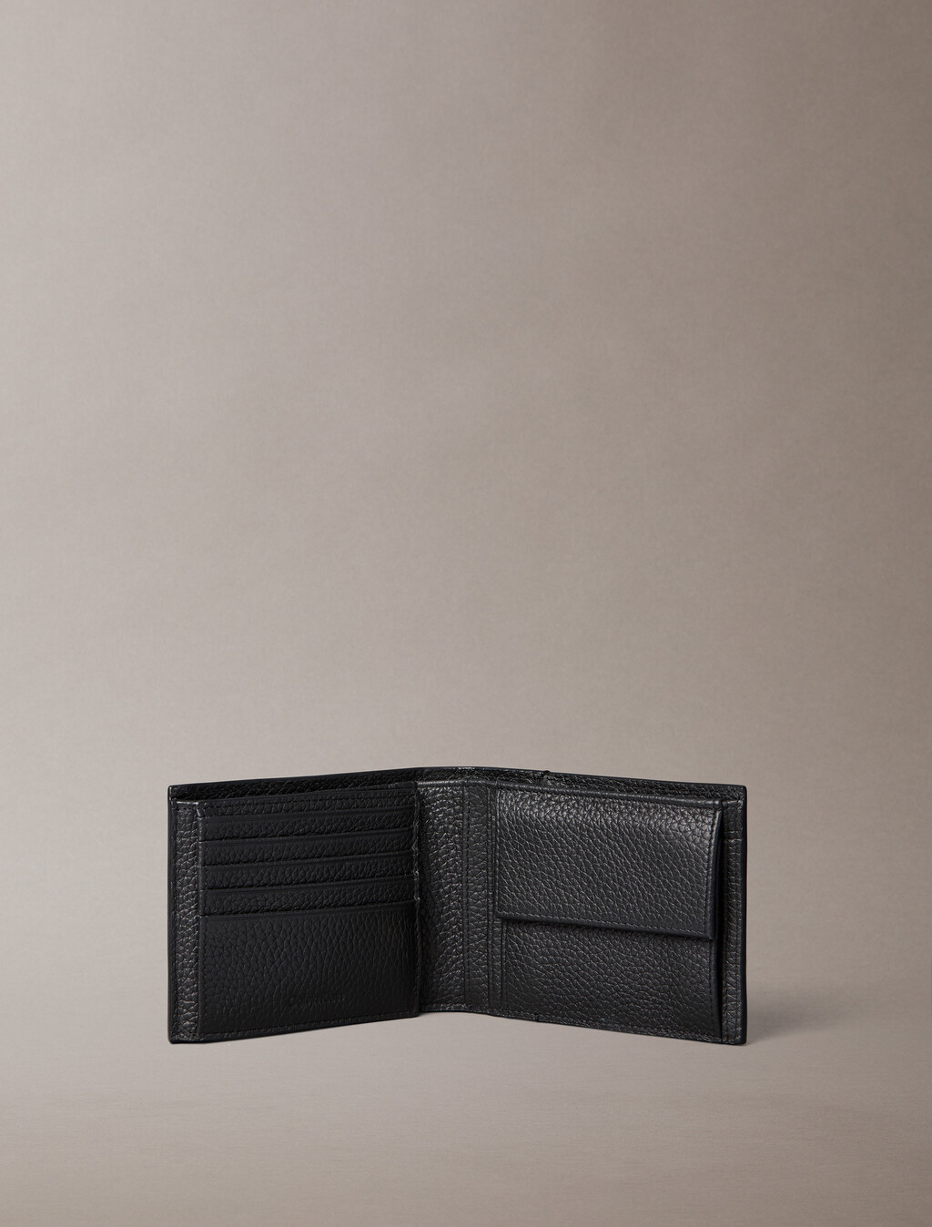 Full-Grain Leather RFID Trifold Wallet, Black, hi-res
