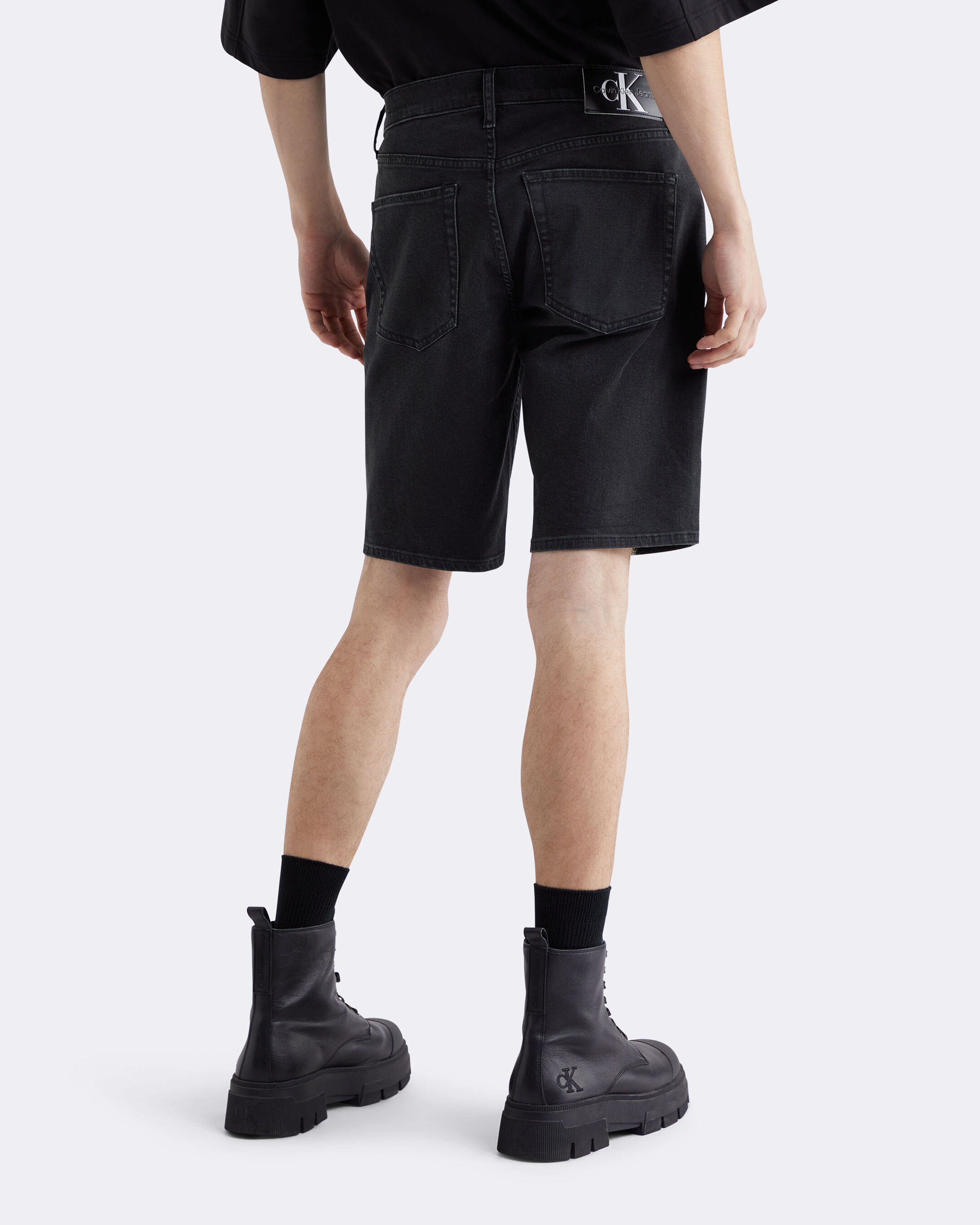 Men's black jean clearance shorts