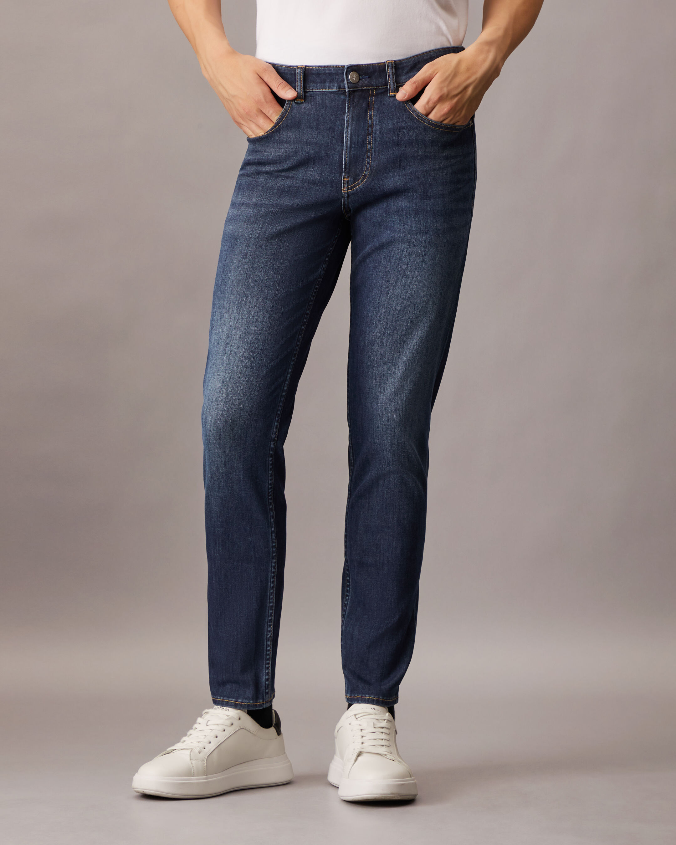 37.5 Bi Stretch Body Taper Jeans blue Calvin Klein Singapore