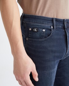 RECONSIDERED BLUE BLACK BODY TAPER JEANS, Blue Black, hi-res