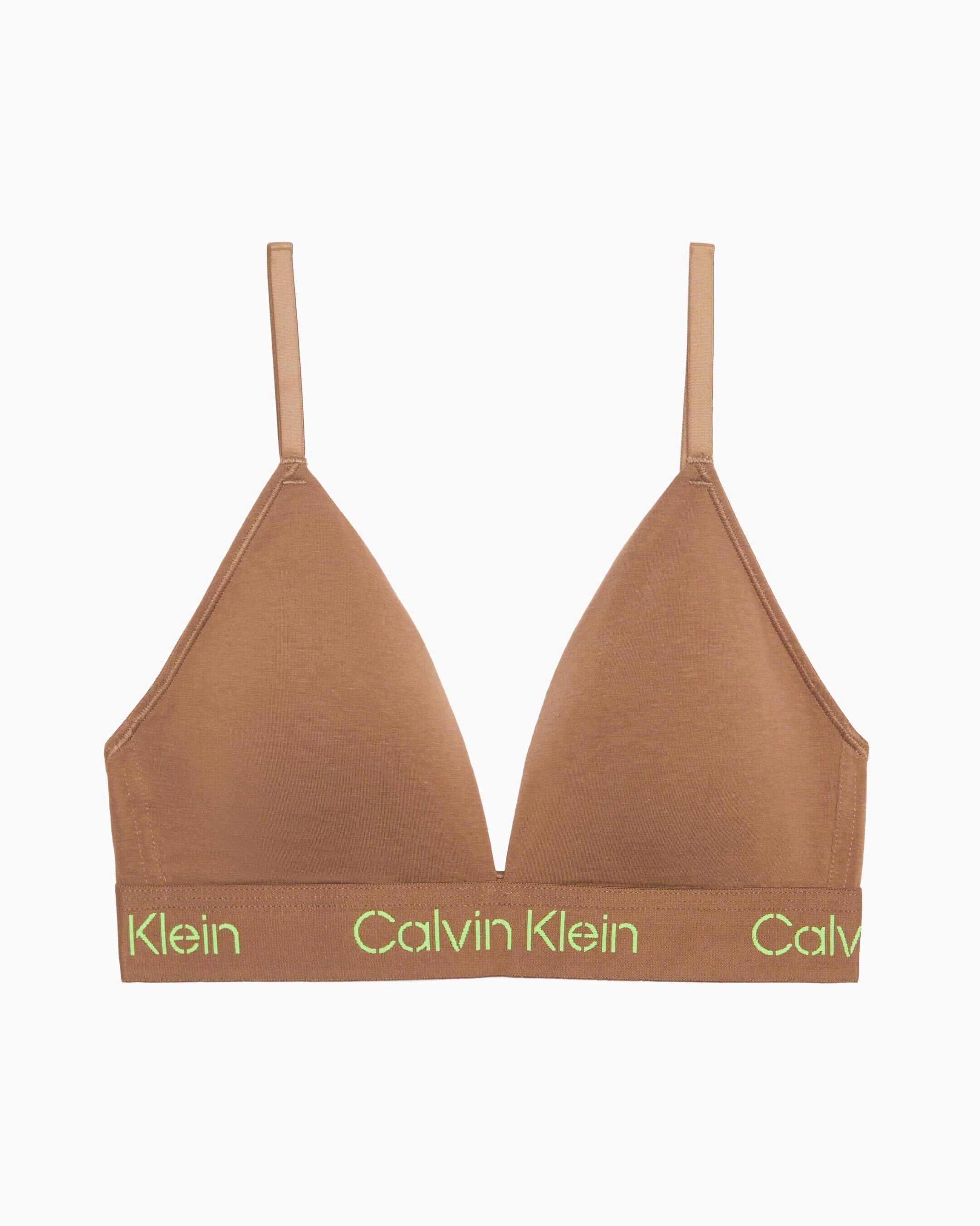 Calvin klein tonal sale logo unlined triangle bra