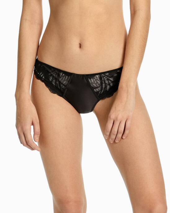 CK Black Bridal Thong
