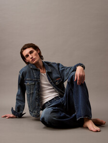 90s Denim Trucker Jacket, CK NO05, hi-res