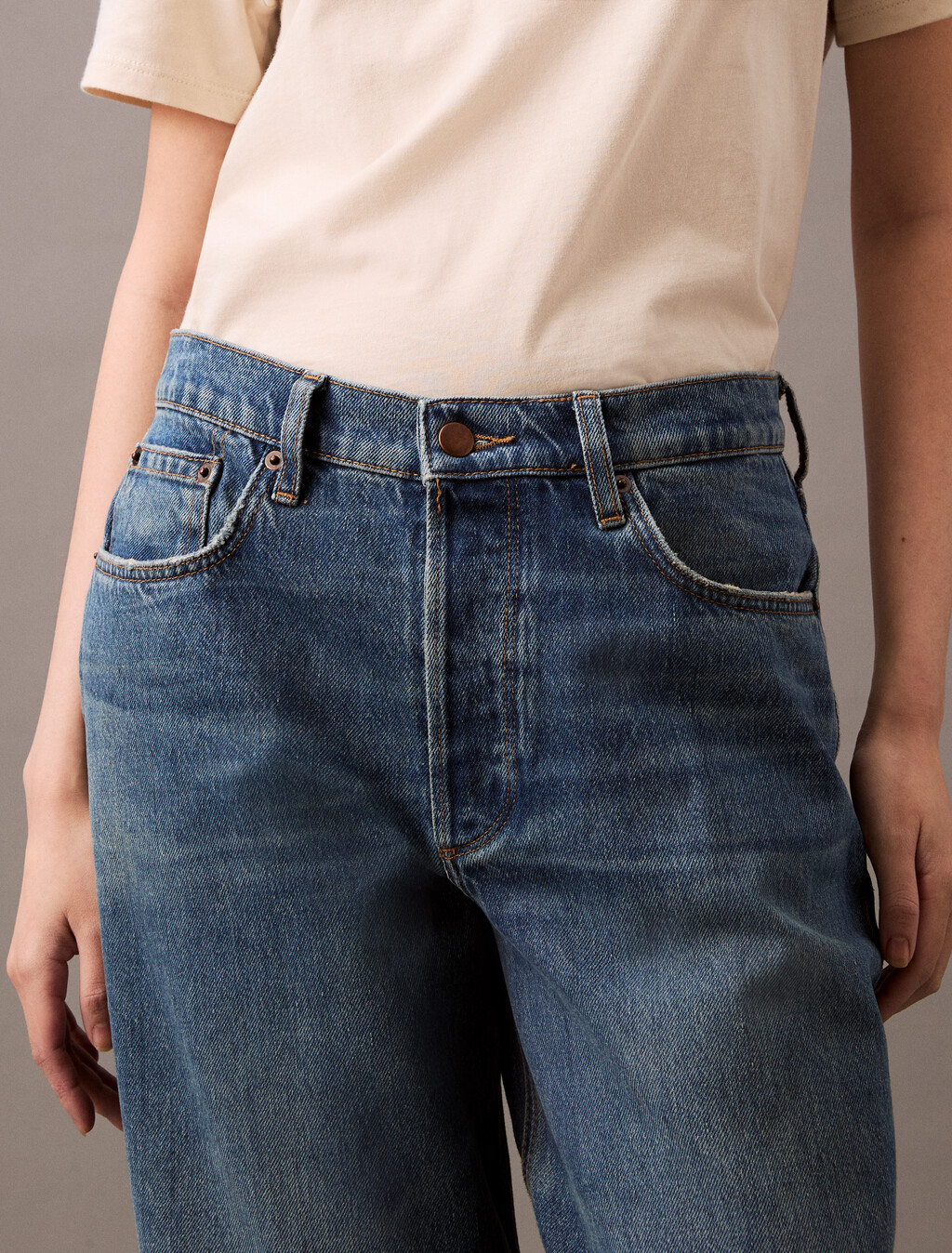 90's Loose Jeans, VINTAGE RIVER DESTROYED, hi-res