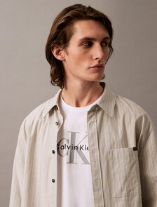 Relaxed Monogram T-shirt, Brilliant White, hi-res