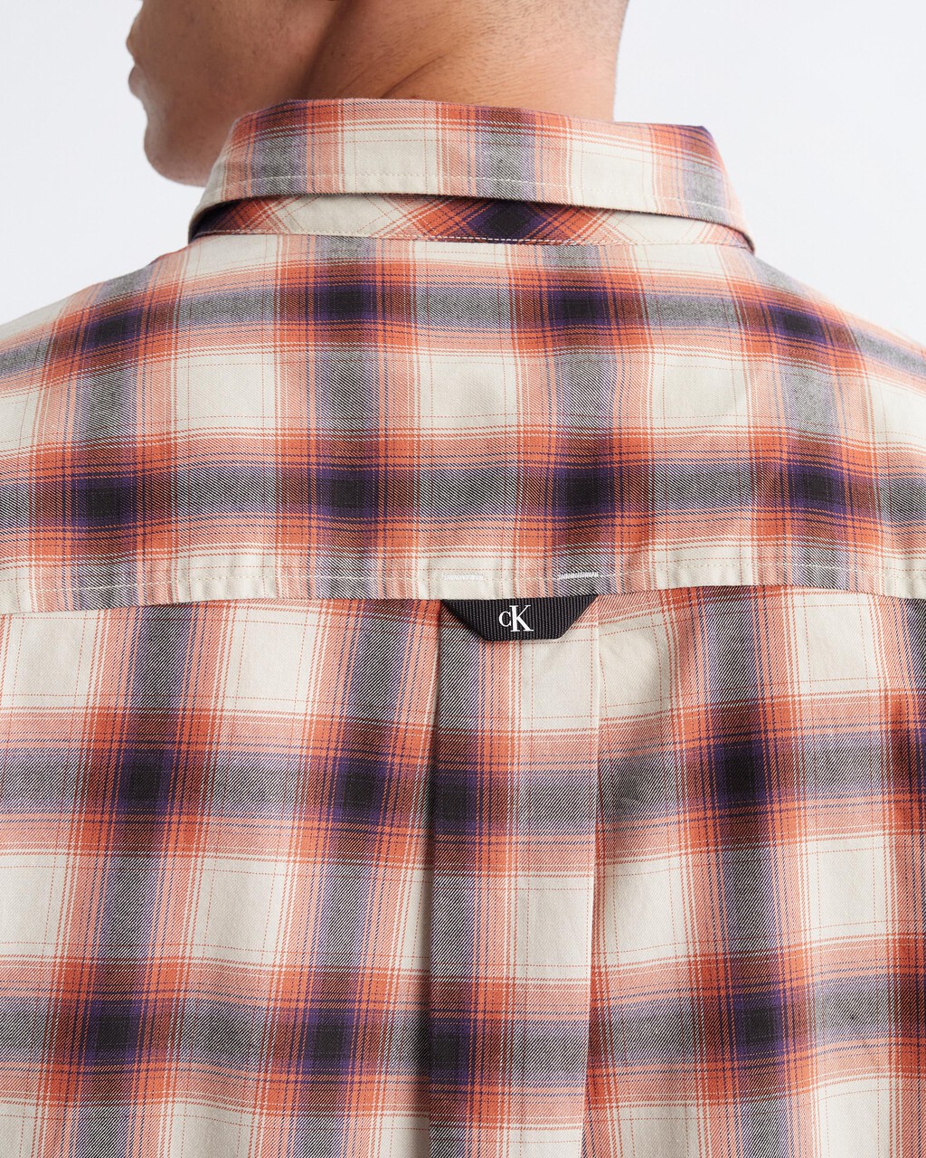 Modern Workwear Utility Plaid Shirt, Eggshell, hi-res