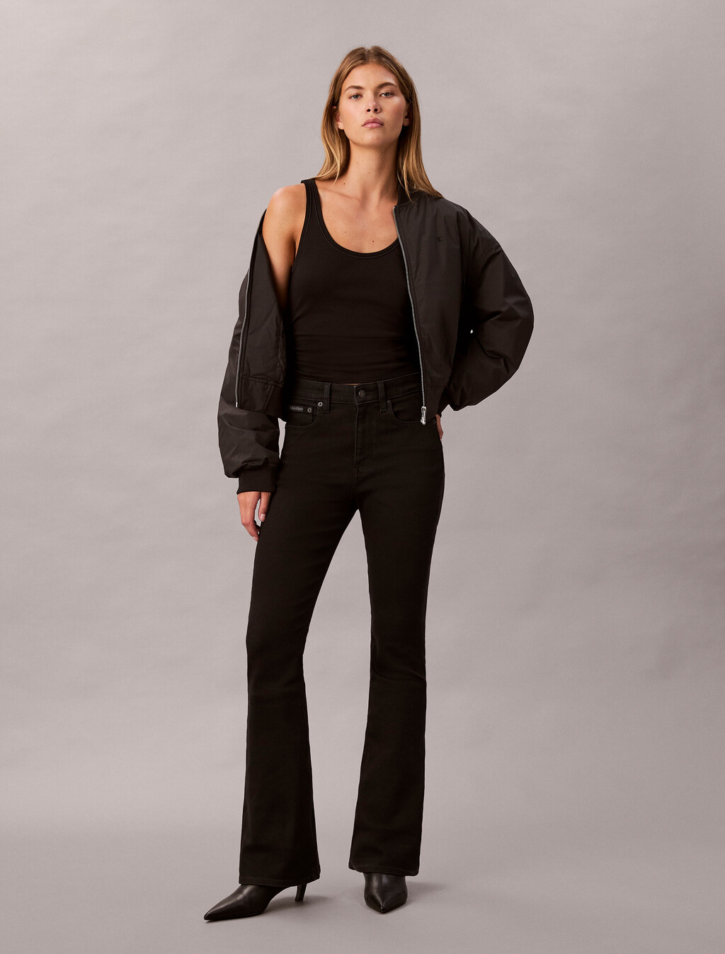 Classic Black High Rise Flare 37.5 Jeans, CK CLASSIC BLACK, hi-res