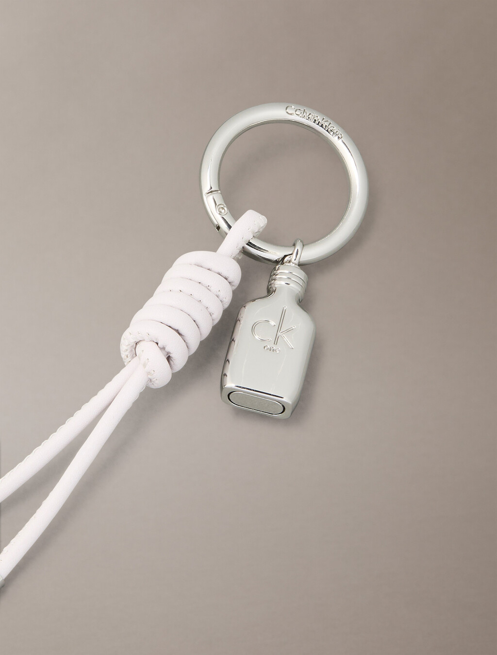 Mini CK One Key Fob Bag Charm, Gray Lilac, hi-res