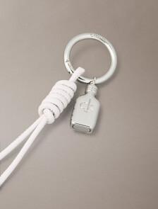Mini CK One Key Fob Bag Charm, Gray Lilac, hi-res