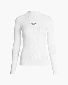 Slim Rib-Knit Jumper, IVORY, hi-res
