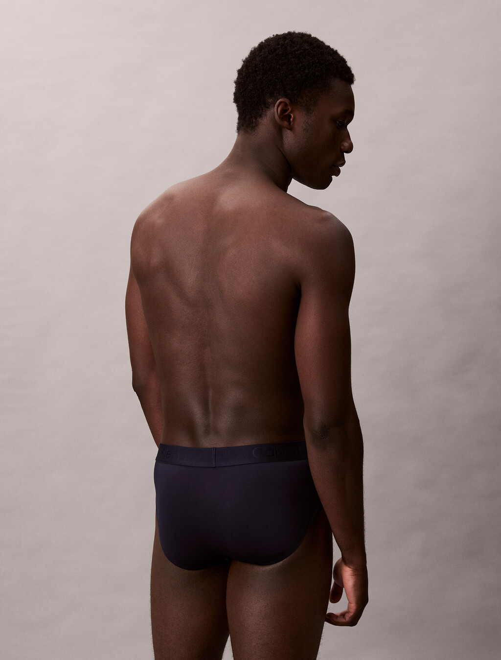 CK Black Microfiber Hip Brief, Shoreline, hi-res