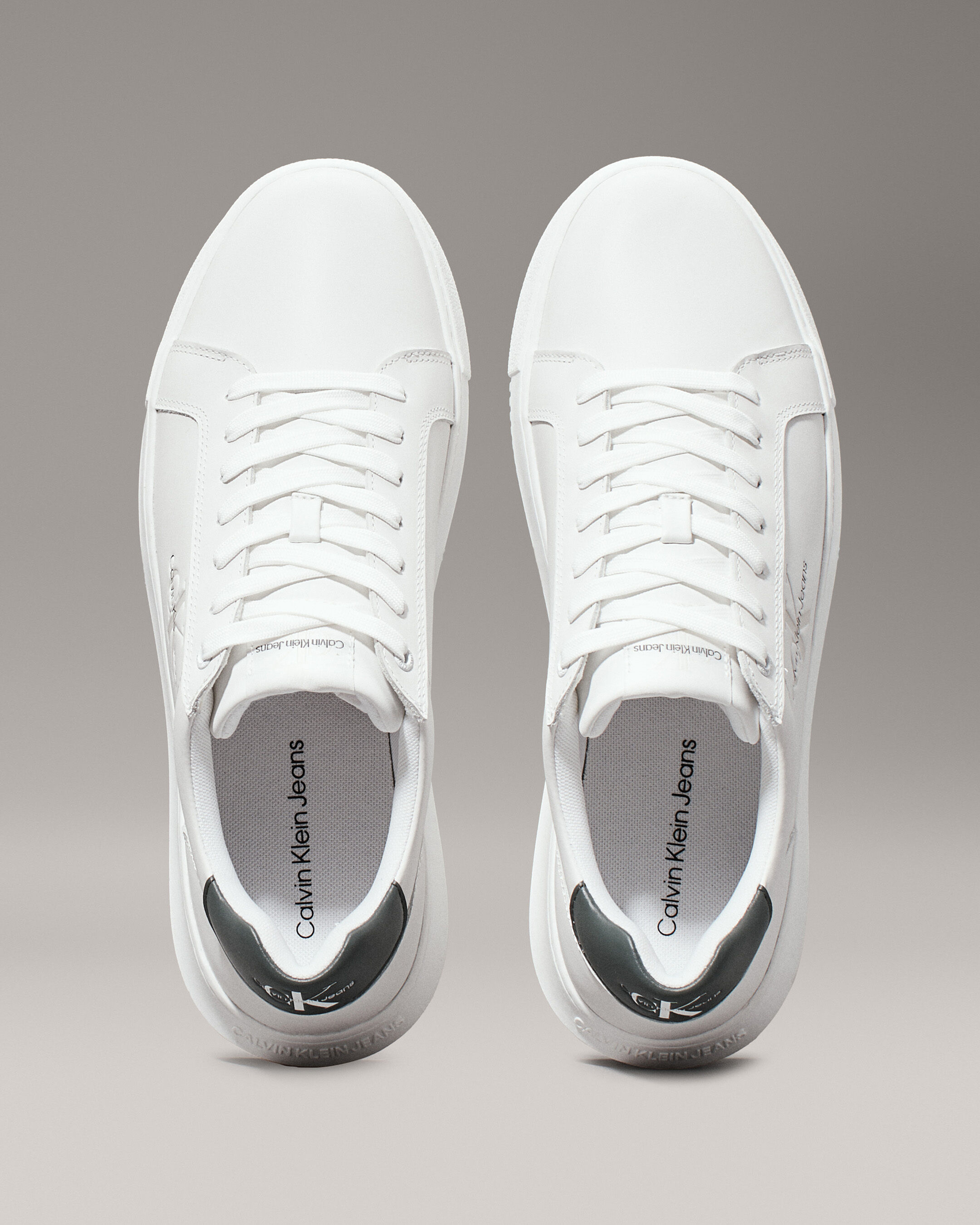 Calvin klein trainers white hot sale