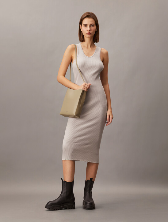 CK Paper Bag Leather Crossbody