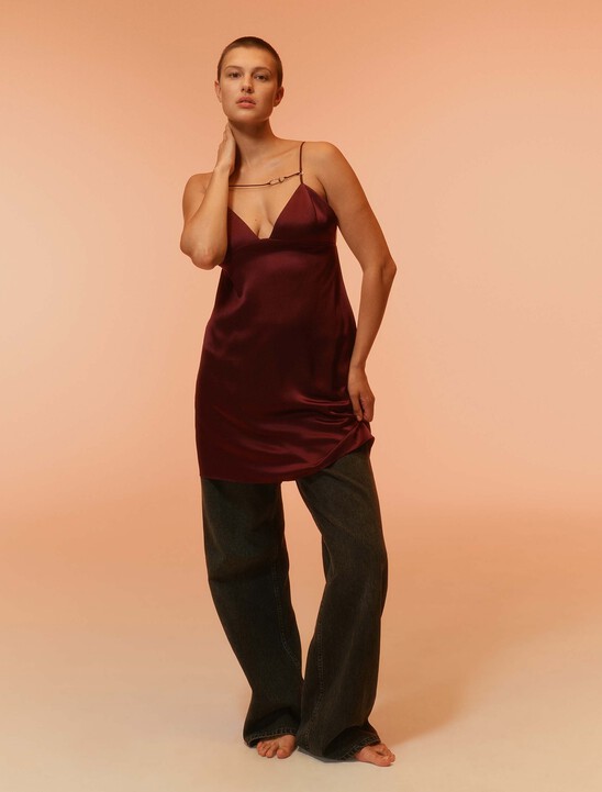 Silk Mini Dress