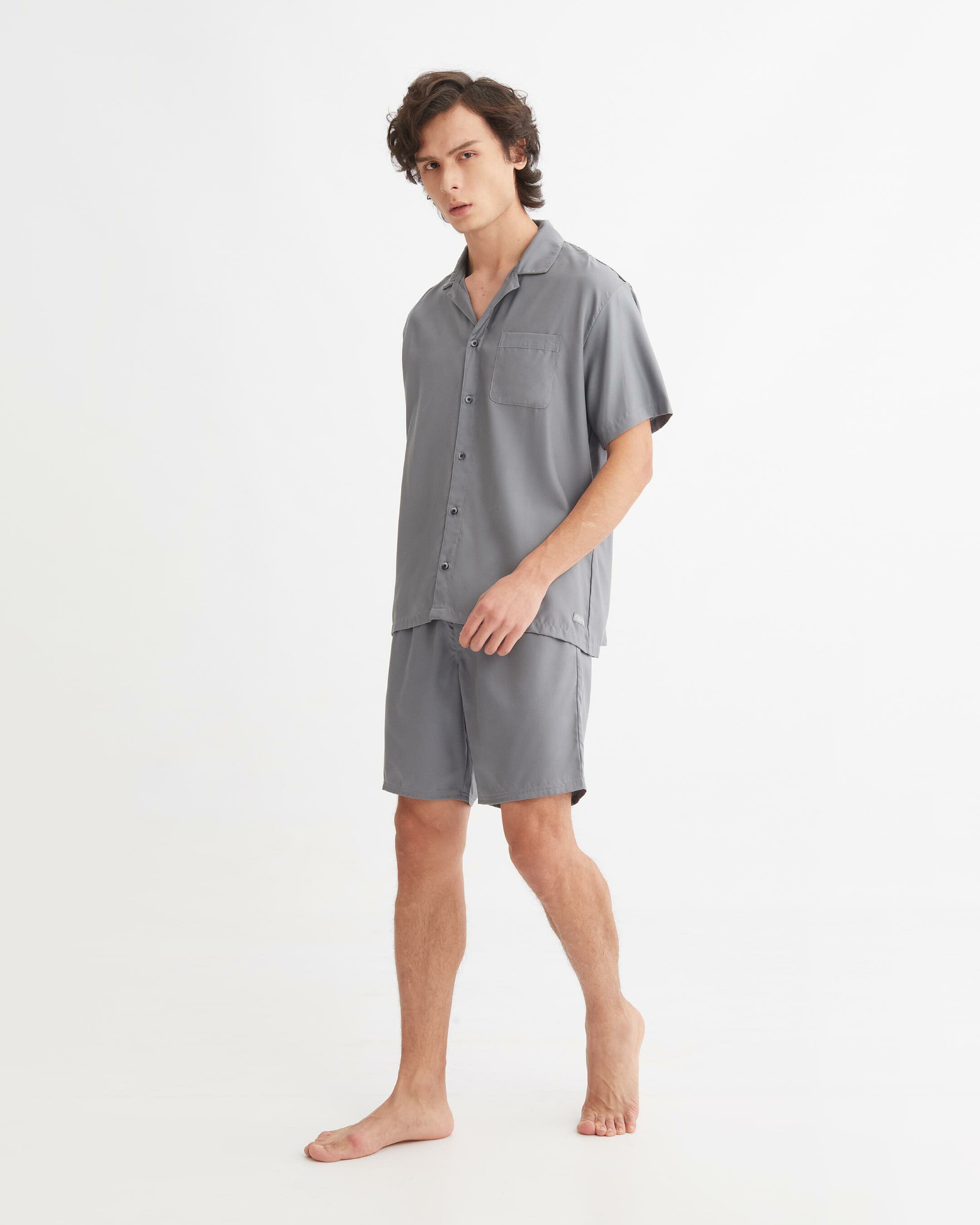Men's cotton sales short pajama sets