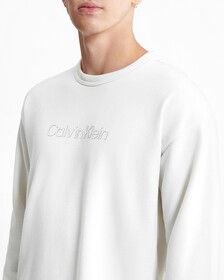 Cotton Terry Logo Sweatshirt, VAPOROUS GRAY, hi-res