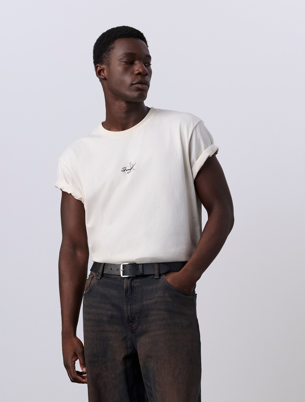 Jung Kook for Calvin Klein Monologo T-Shirt, LILY, hi-res