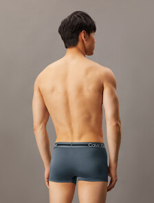 Refined Micro Stretch Low Rise Trunks 3 Pack, BLACK/Turbulence/WOLF GREY, hi-res