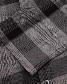 Long Sleeve Button Down Shirt, GRADIENT CHECK_GREY HEATHER, hi-res