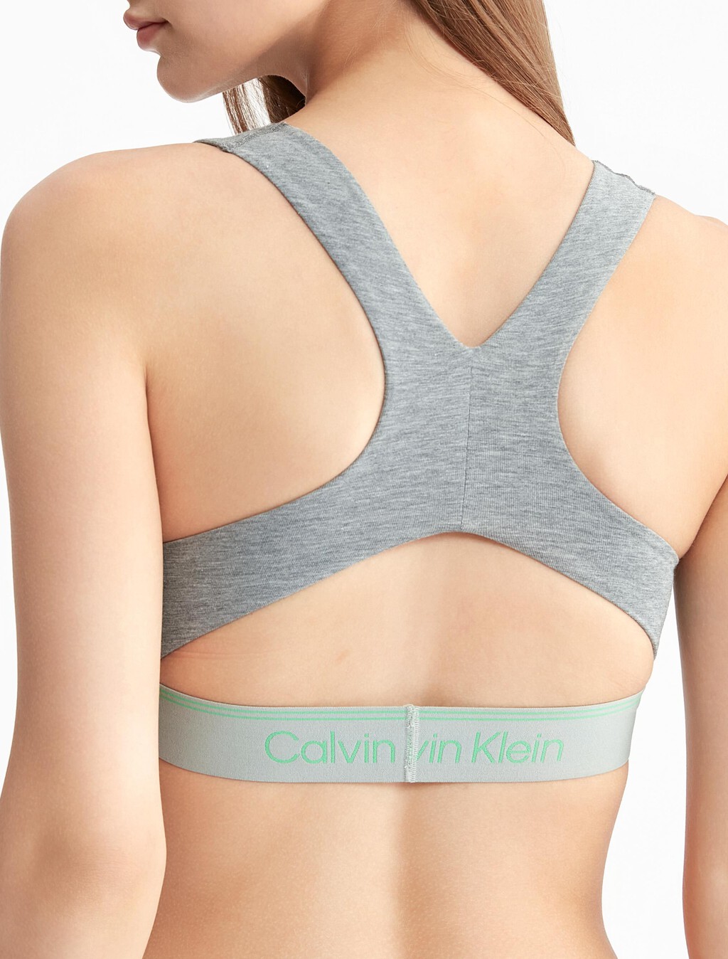 Athletic Cotton Lightly Lined Bralette, Medium Grey Heather, hi-res