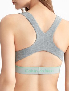 Athletic Cotton Lightly Lined Bralette, Medium Grey Heather, hi-res