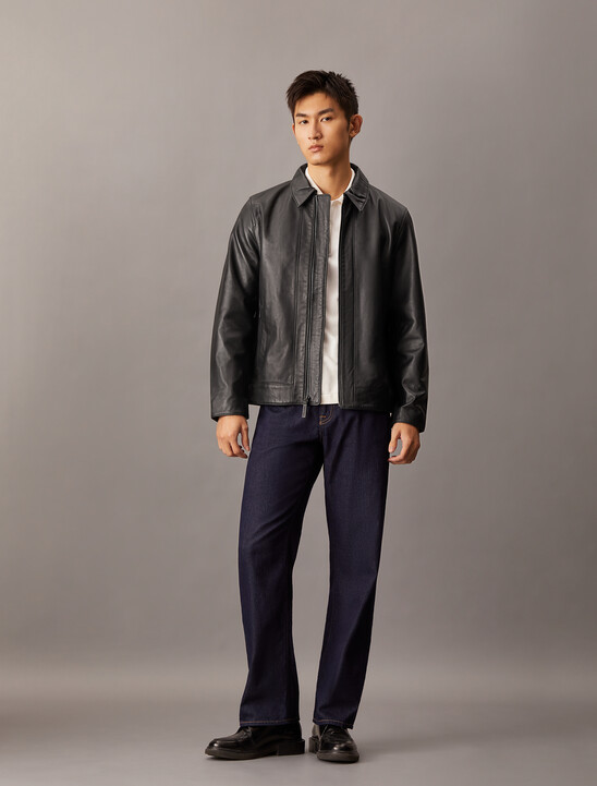 Nappa Leather Short Jacket