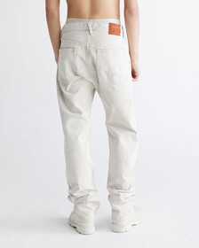 Standards Unbleached Marble Dye Straight Leg Jeans, Unbleached Marble Dye, hi-res
