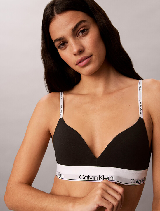 Icon Cotton Modal Lightly Lined Triangle Bralette