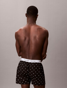 Cotton Poplin Traditional Boxers, DIAMOND LOGO BLACK, hi-res